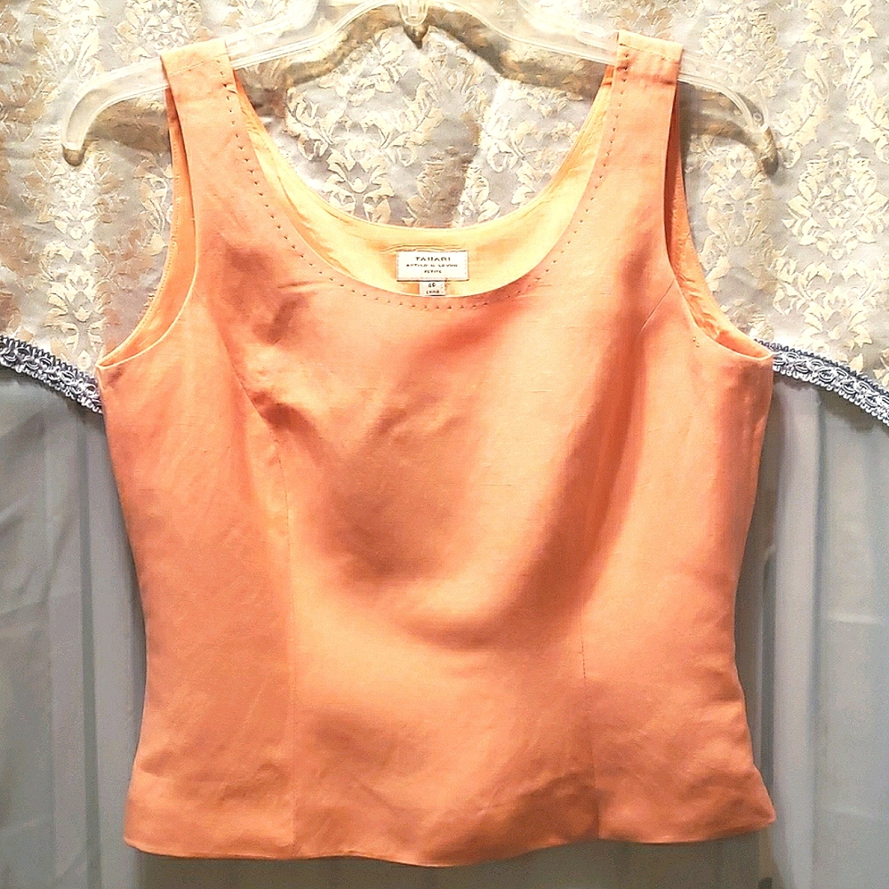 TAHARI ARTHUR S. LEVINE PETITE CROP TANK SZ 6P